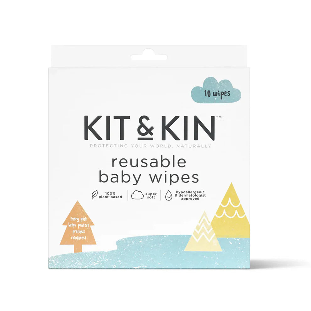 Kit   Kin Genanvendelige Babyservietter  10 Stk