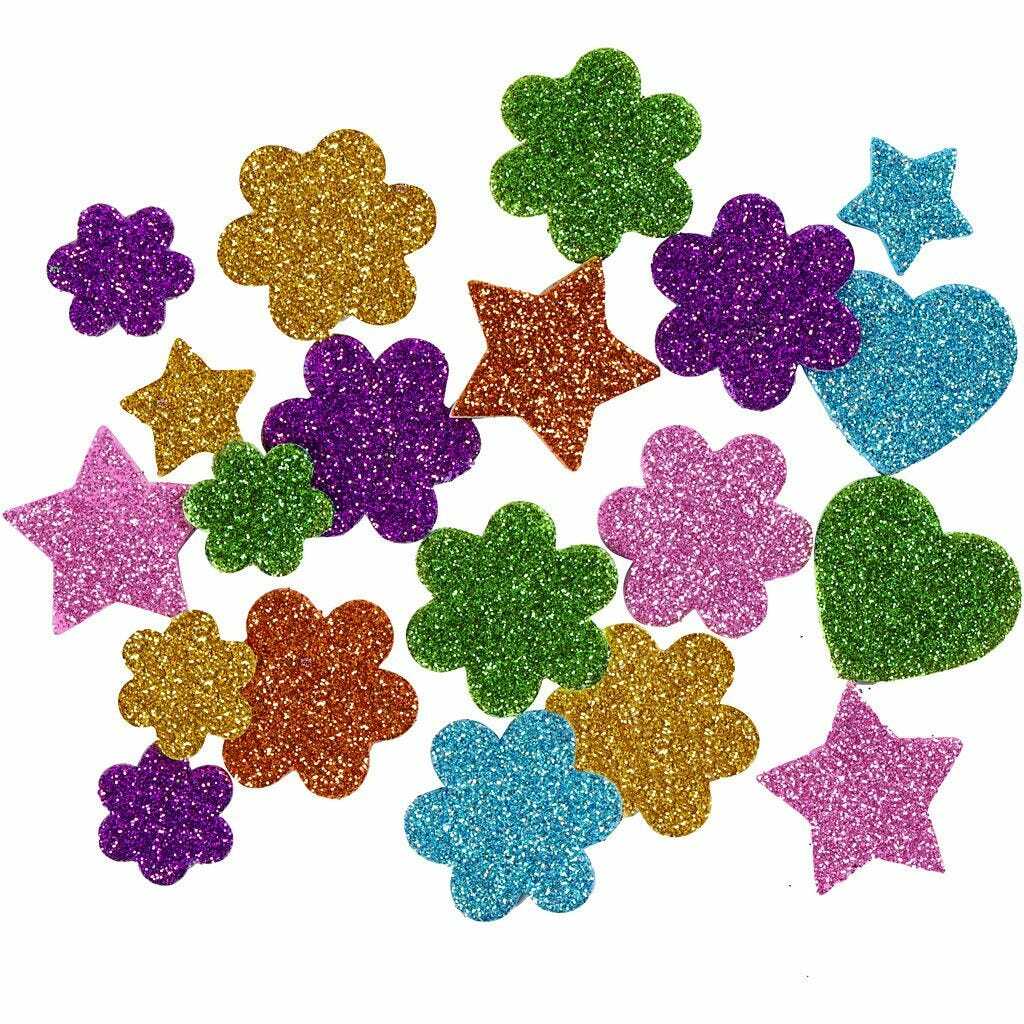 Klistermærker Mosgummi Glimmer 800 Stk