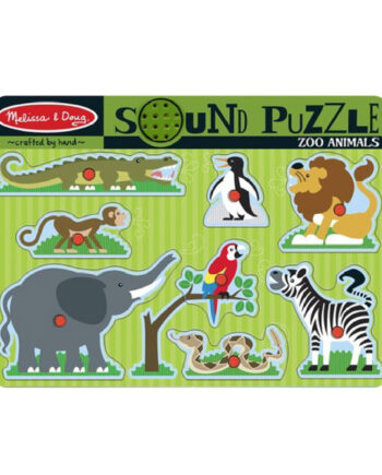 Knoppuslespil Med Lyd Zoo Med Lyd Sound Puzzle Melissa   Doug