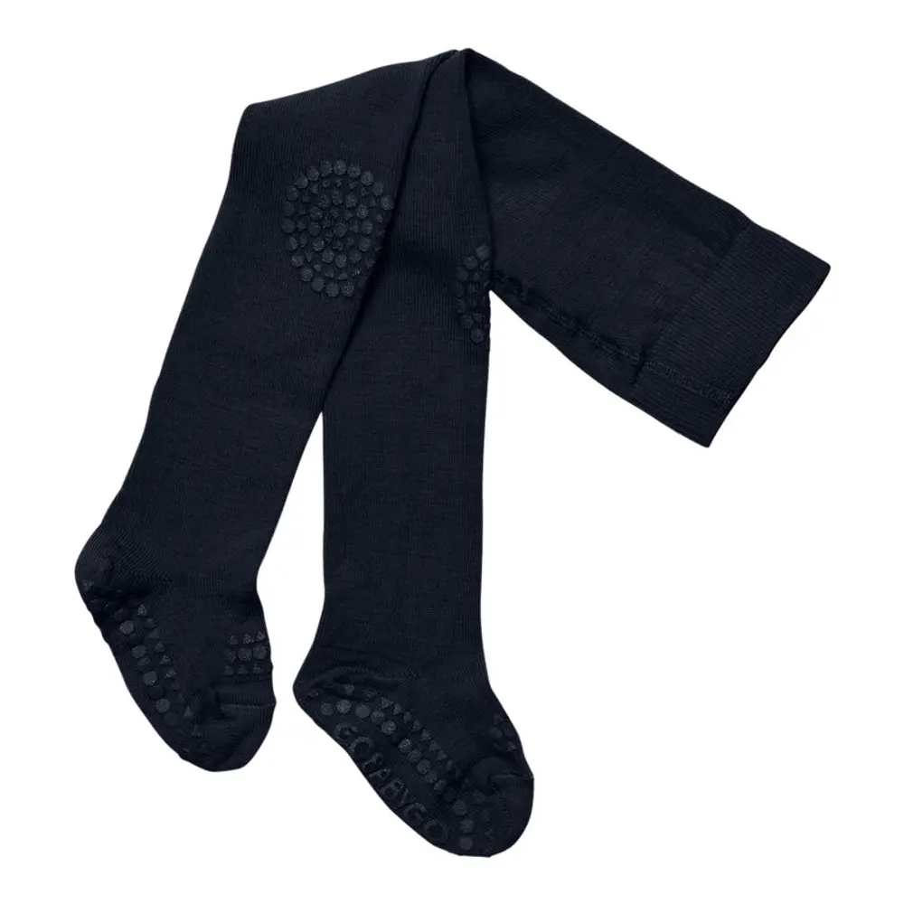 Kravle Strømpebukser Bambus Navy Blue  -12m