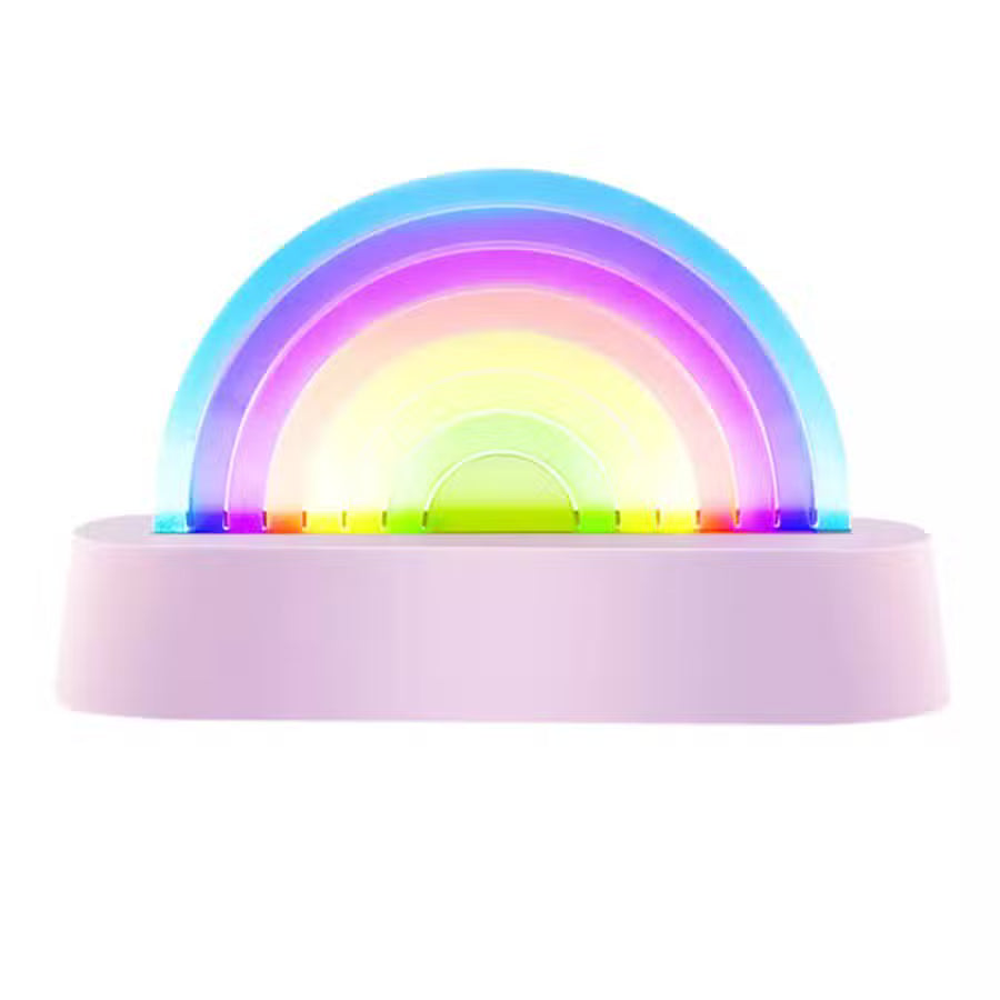 Lalarma Lampe Dansende Regnbue Lilla