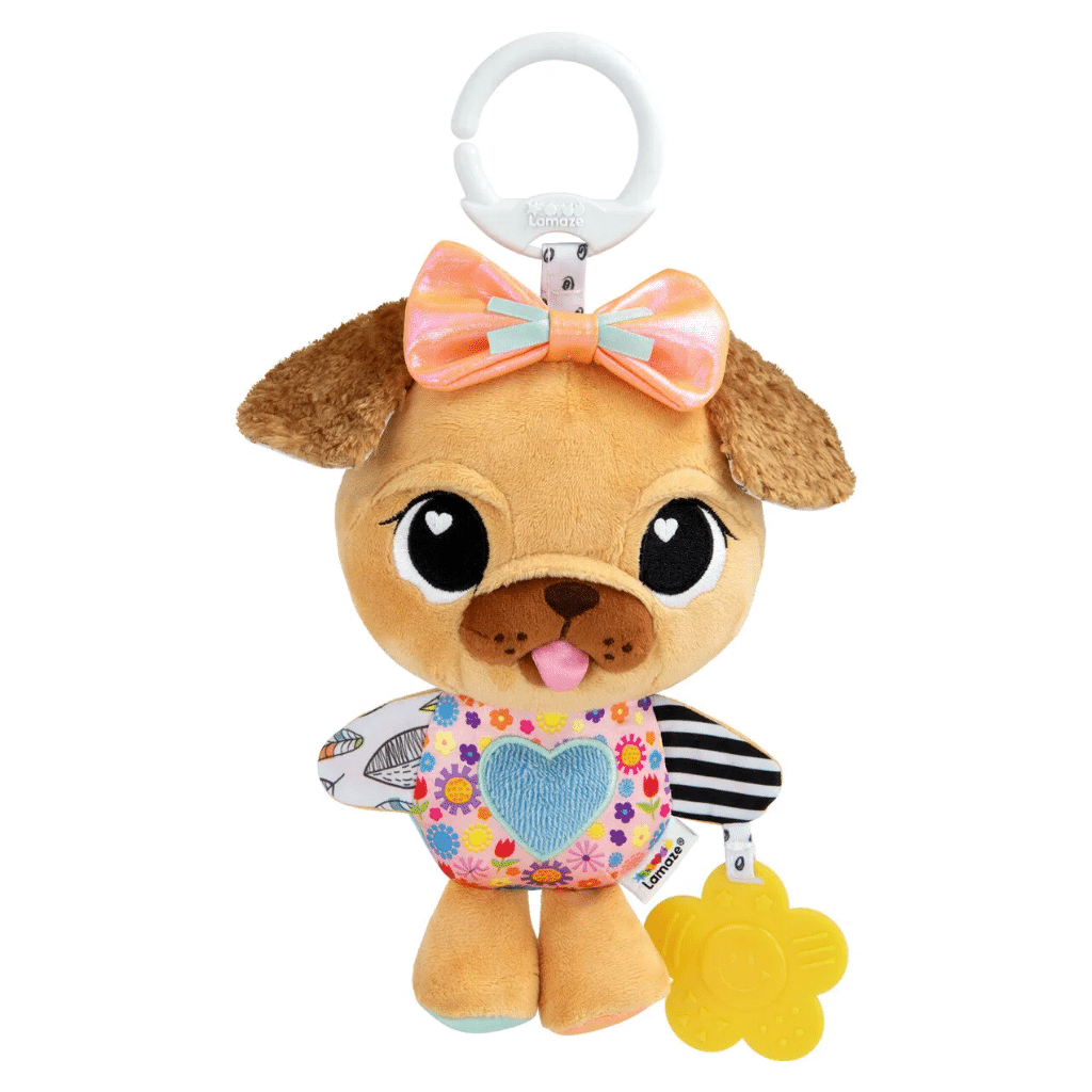 Lamaze Lovey The Pug Clip   Go Aktiveringslegetøj Til Barnevogn