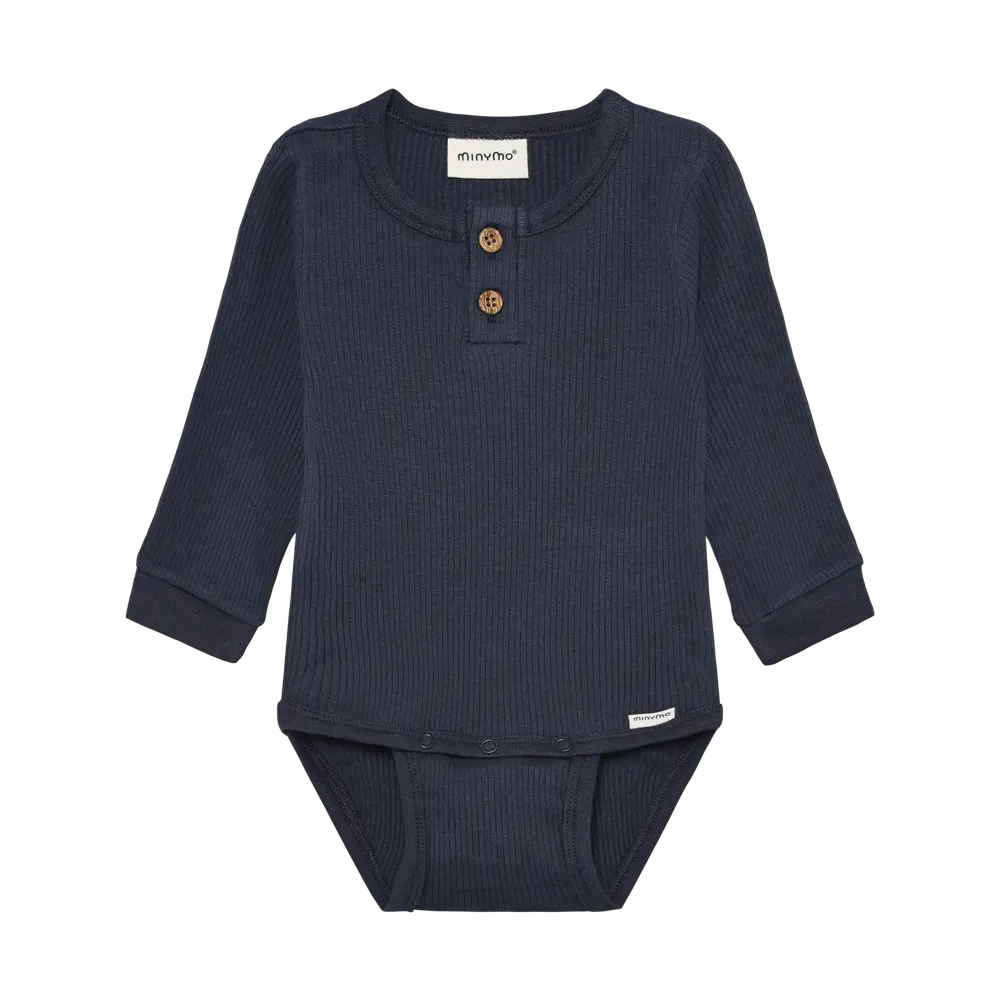 Langærmet Rib Body Odyssey Gray 62