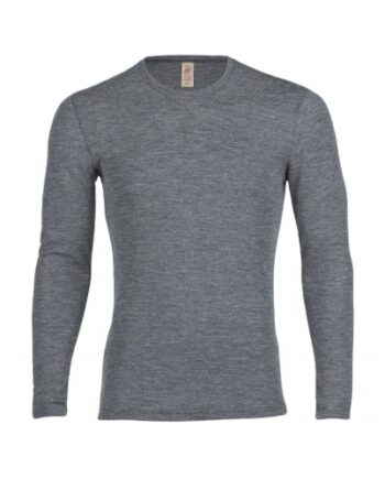 Langærmet Trøje   100  Merino Uld Til Herre 50 52 Slate