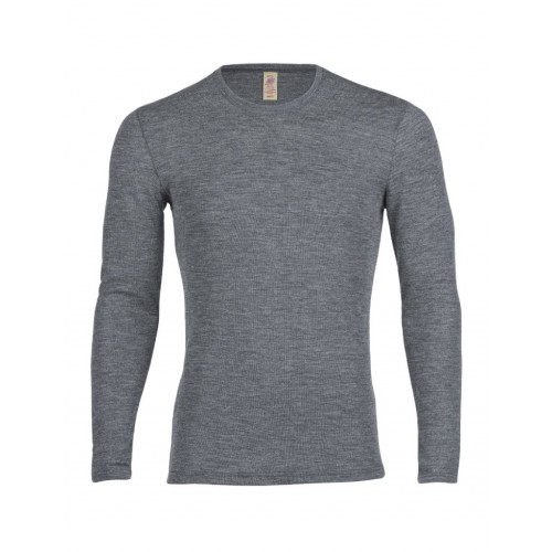 Langærmet Trøje   100  Merino Uld Til Herre 50 52 Slate