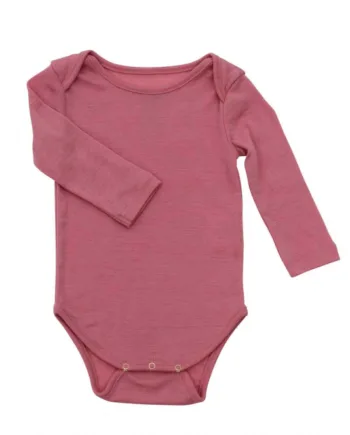 Langærmet Uldbody Dark Coral