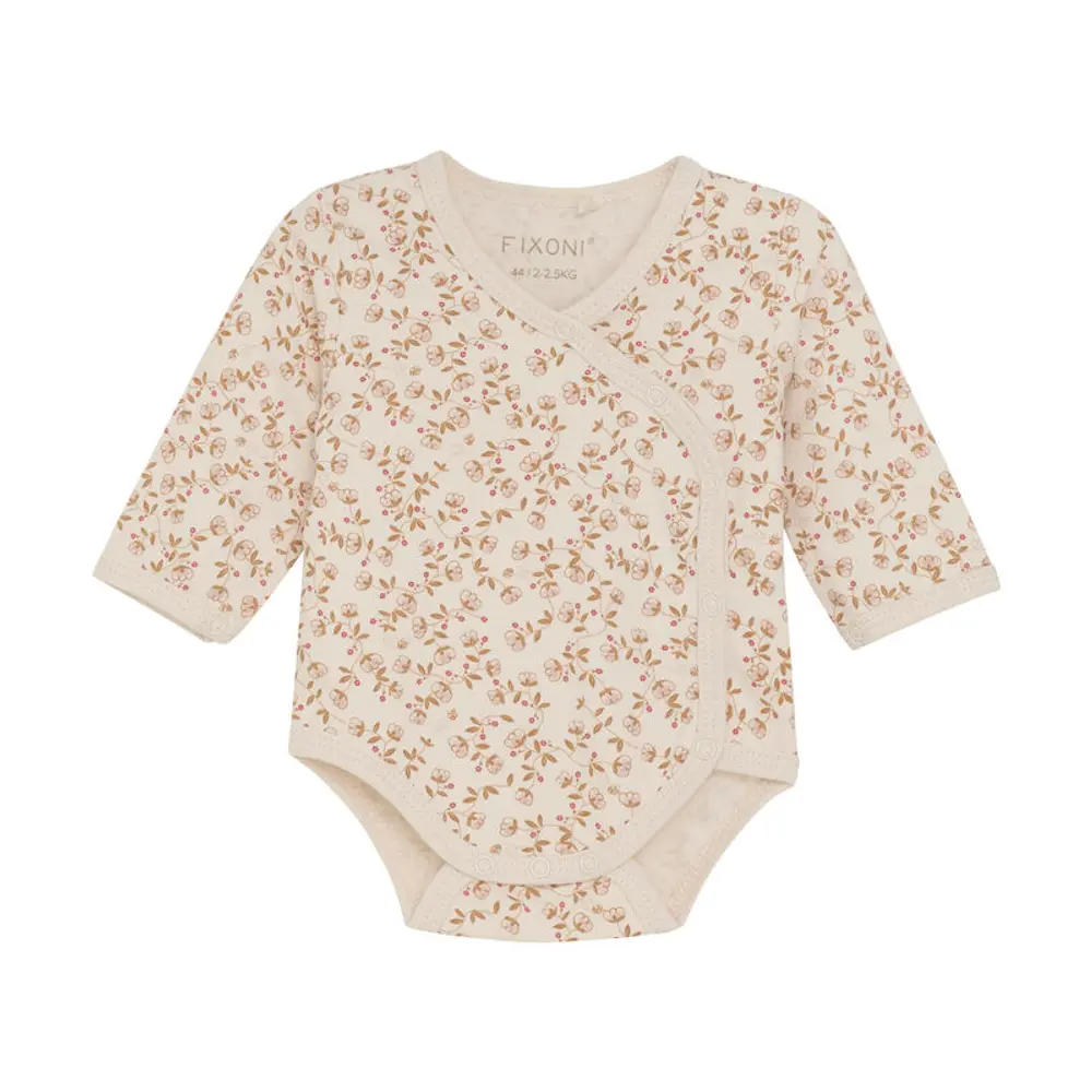 Langærmet Warp Body    Print Pale Mauve 44