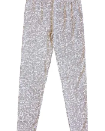 Leggings Hvidt Bobleprint