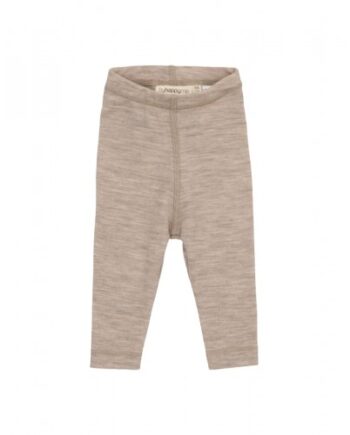 Leggins   100  Merino Uld Til Baby Og Børn Beige Melange 62