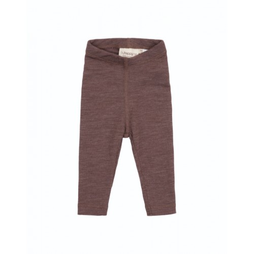 Leggins   100  Merino Uld Til Baby Og Børn Plum Melange 56