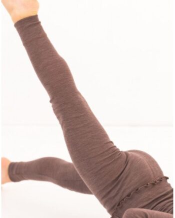 Leggings   1x1 Rib   100  Merino Uld  Oeko-texâ  86 92 Plum Melange
