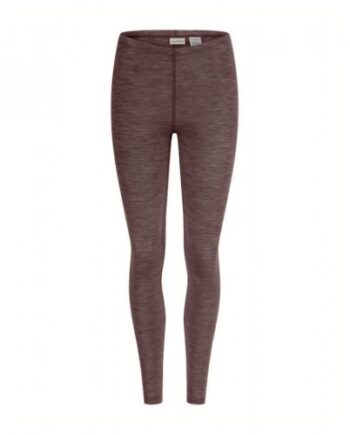 Leggings Til Dame   100  Merino Uld Plum Melange
