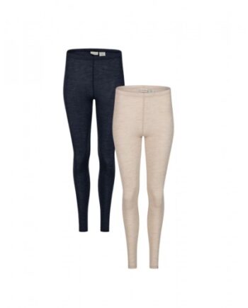 Leggings Til Dame   100  Merino Uld   -pak Nature Navy-blue