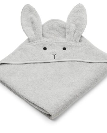 Liewood Albert Hooded Towel  Rabbit Dumbo Grey