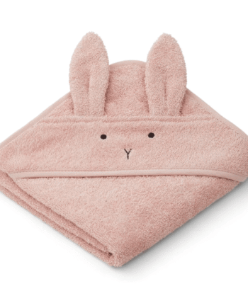 Liewood Albert Hooded Towel  Rabbit Rose