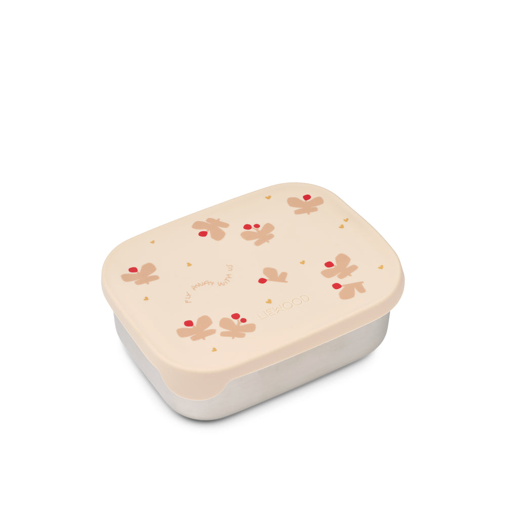Liewood Arthur Printed Lunchbox Butterfly   Apple Blossom