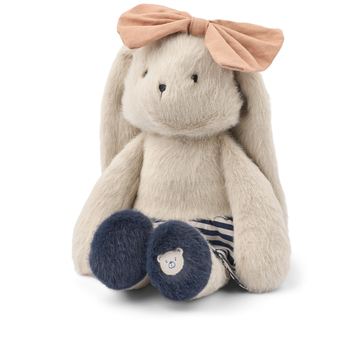 Liewood Babette Rabbit Celebration Teddy Mist Navy  Stripe Mix