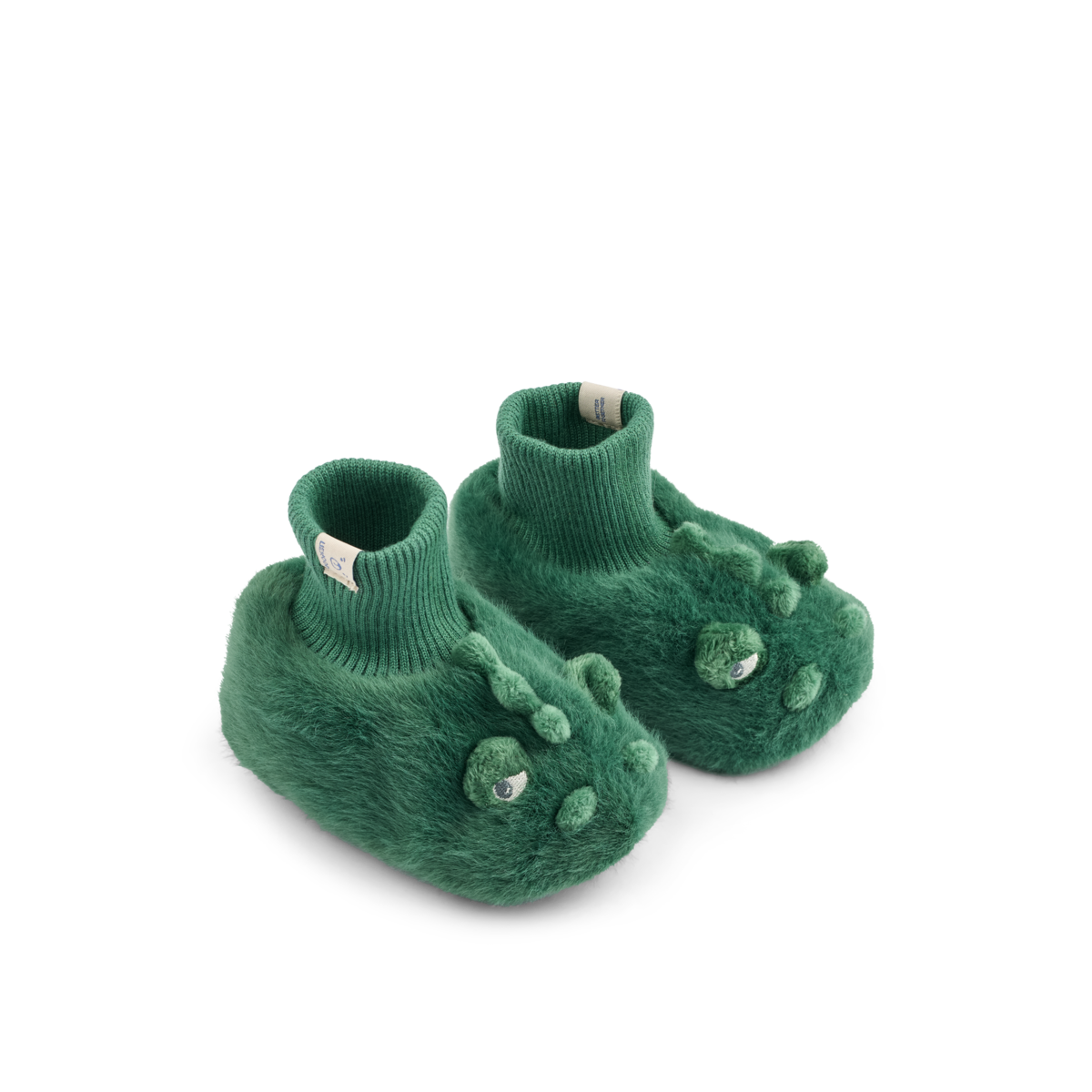 Liewood Beth Crocodile Plush Slippers Garden Green 16 17