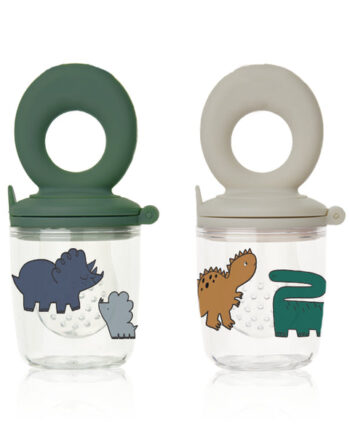 Liewood Miranda Food Feeder   Stk Dinosaurs   Mist
