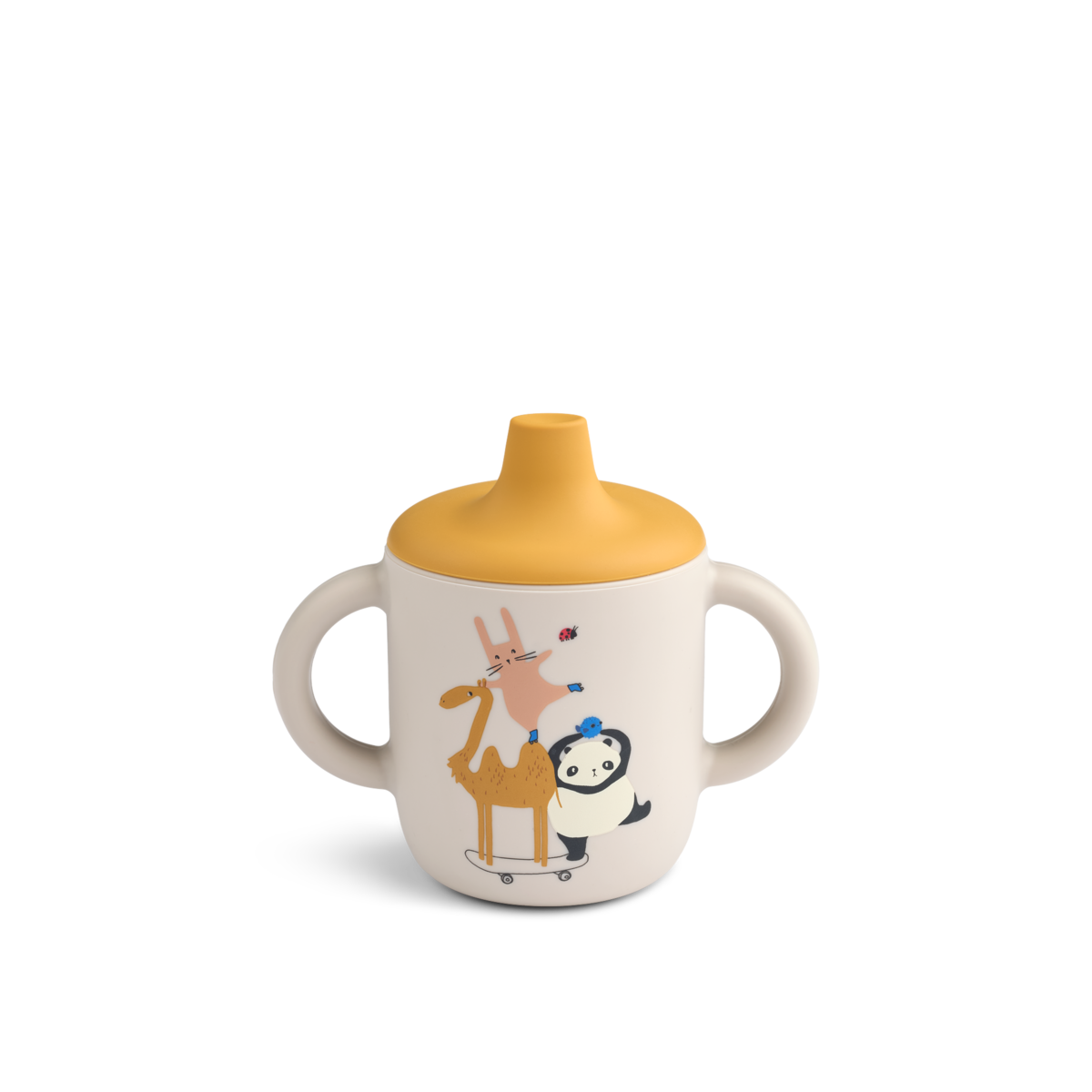 Liewood Neil Sippy Silikone Kop Around The World   Sandy