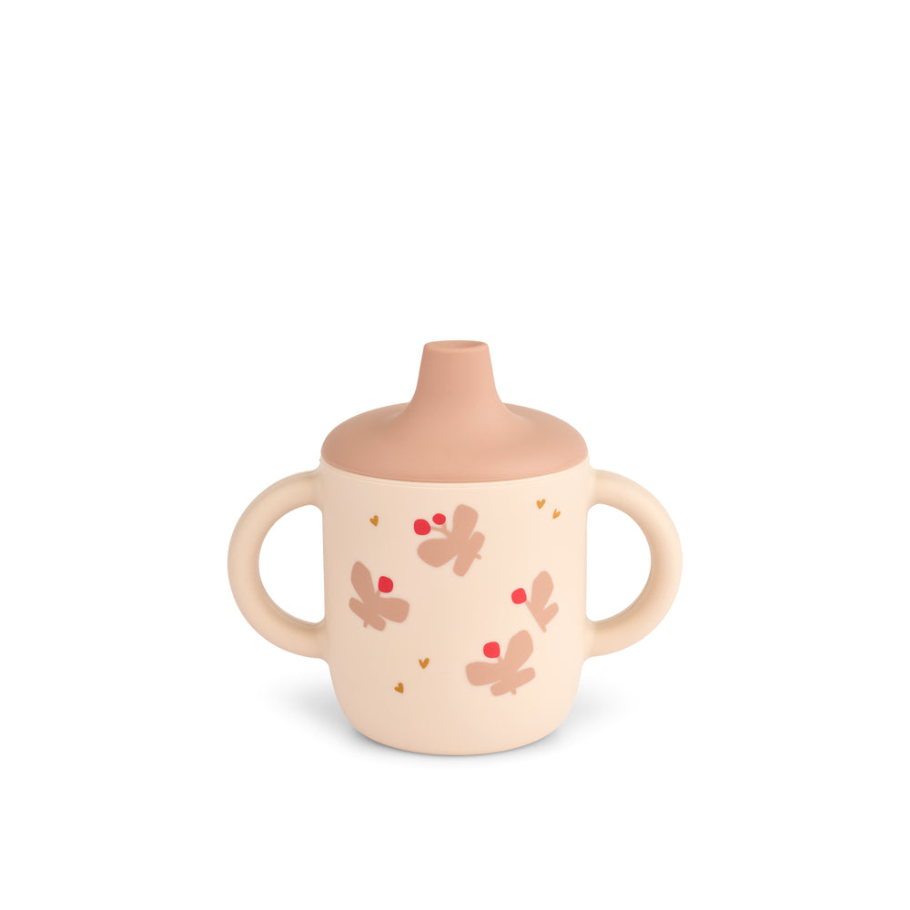 Liewood Neil Sippy Silikone Kop Butterfly   Apple Blossom