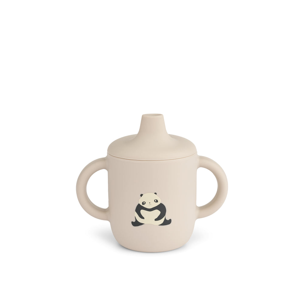 Liewood Neil Sippy Silikone Kop Panda   Sandy