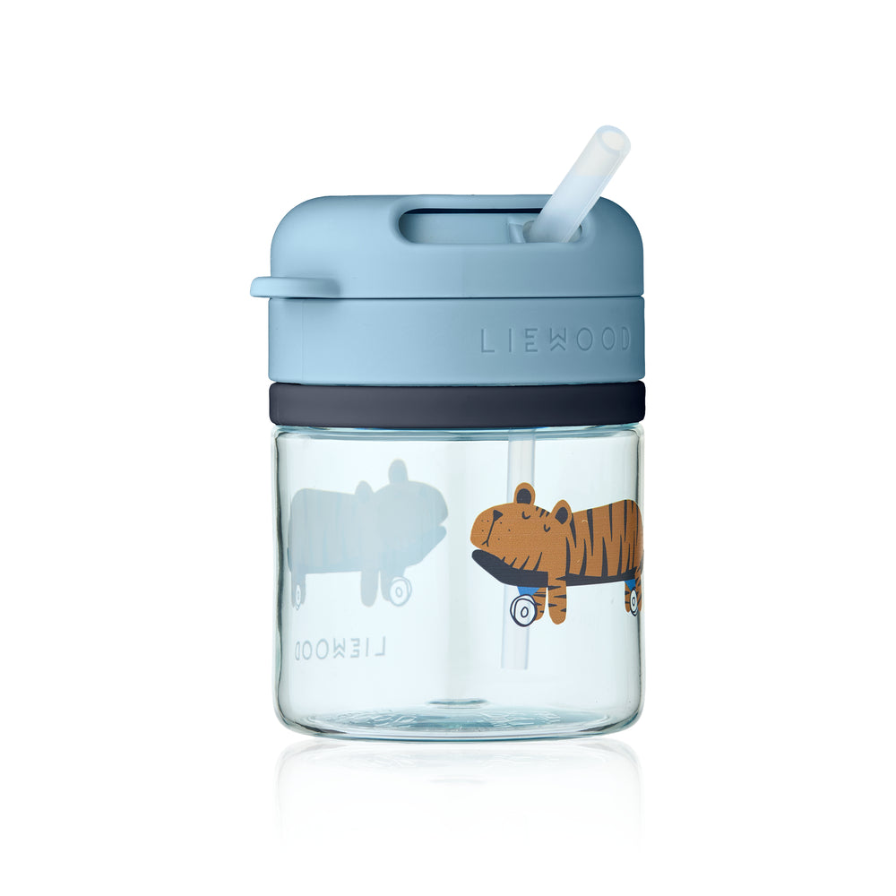 Liewood Pavia Tritan Sugerørskop Fun   Beach Blue