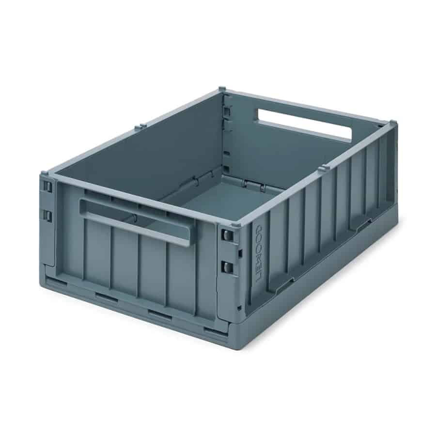 Liewood Weston Foldekasse Stor Whale Blue