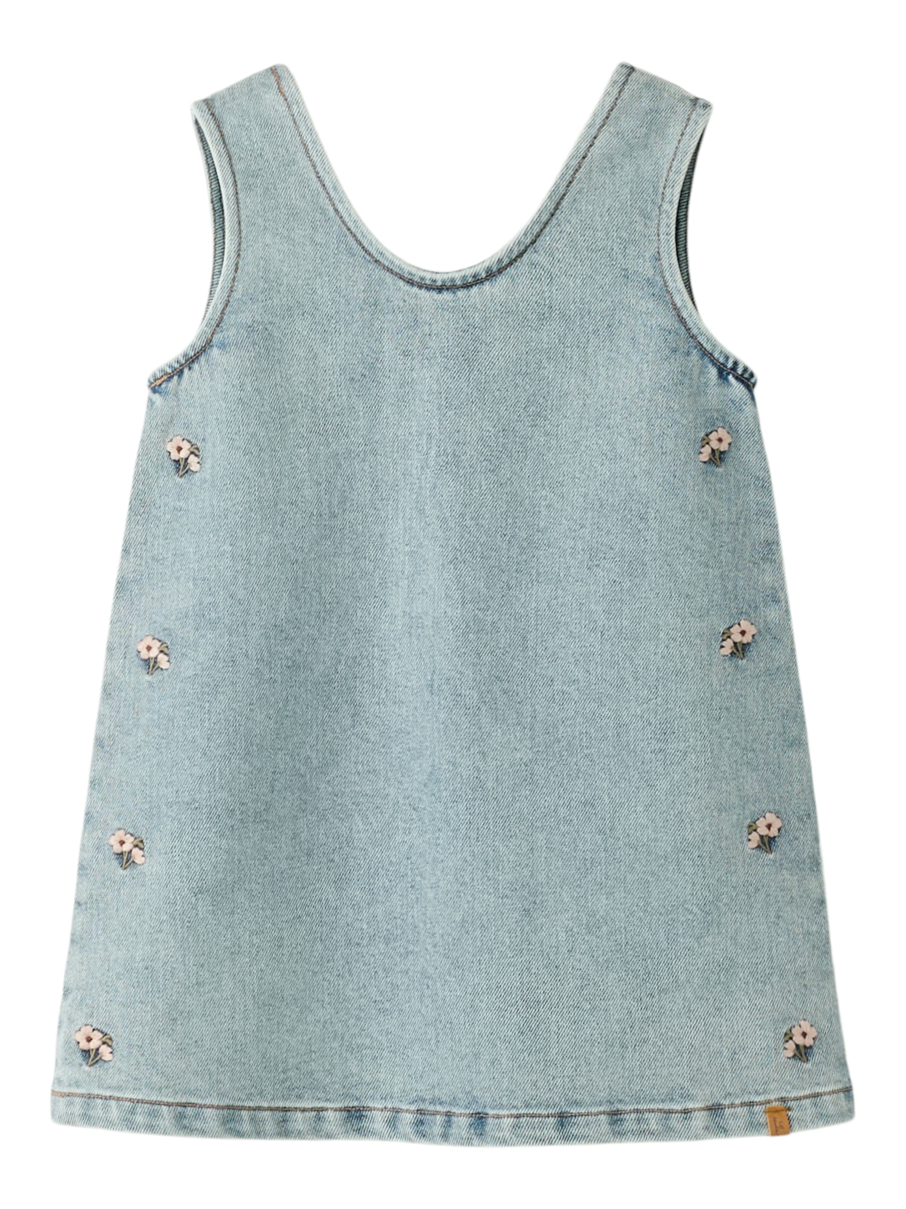 Lil Atelier Darlee Doa Denim Spencer Medium Blue Denim Flower 92 Cm