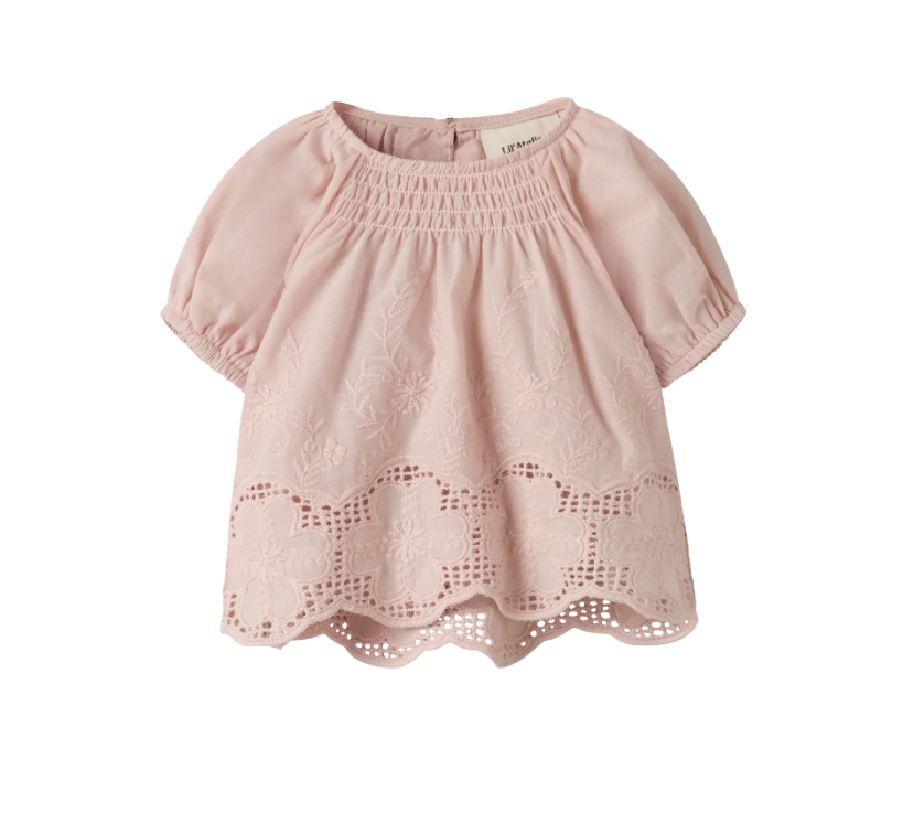 Lil Atelier Dayna Ss Loose Shirt Peach Whip 68 Cm