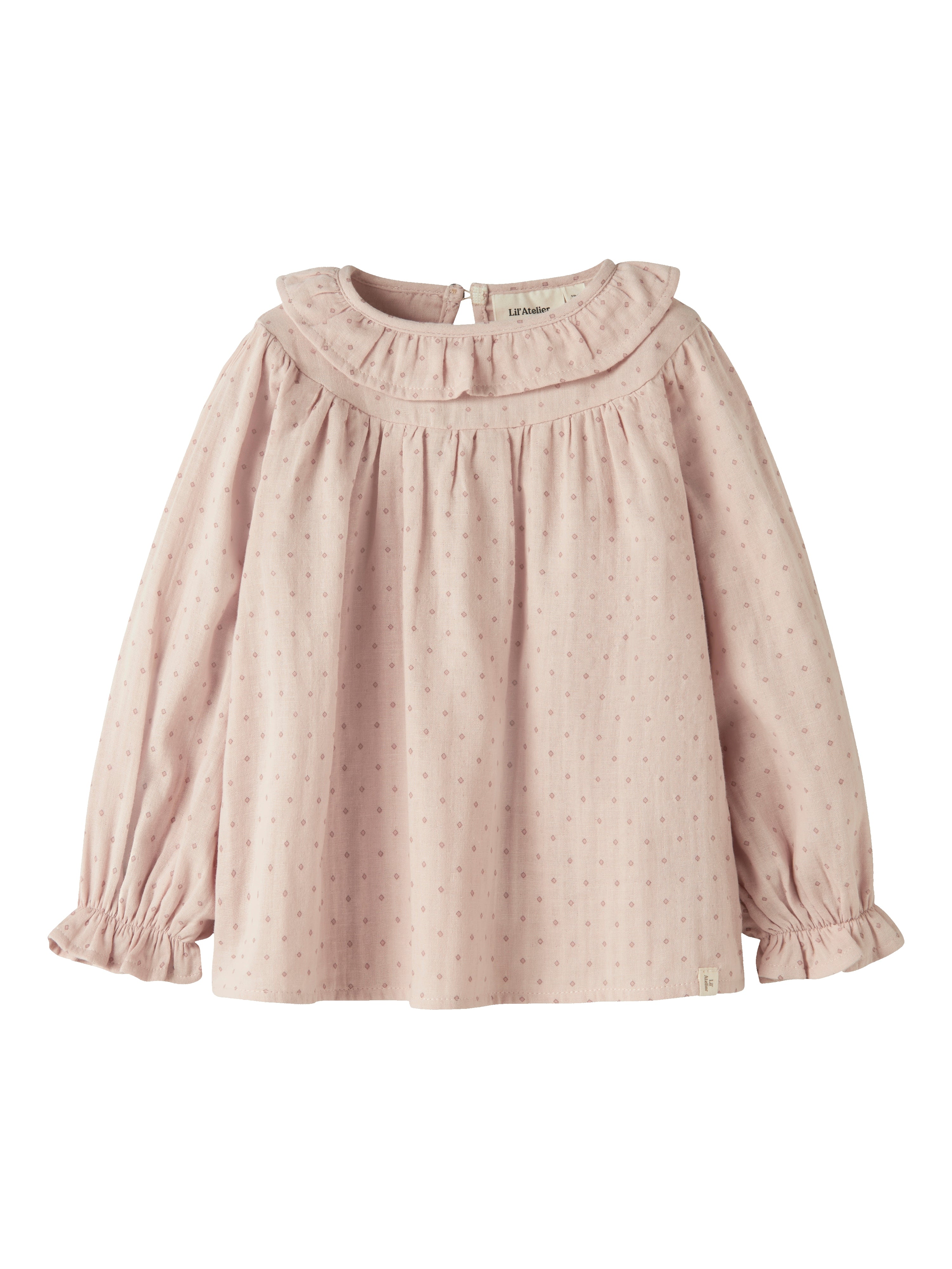 Lil Atelier Dembe Ls Loose Shirt Peach Whip 92 Cm