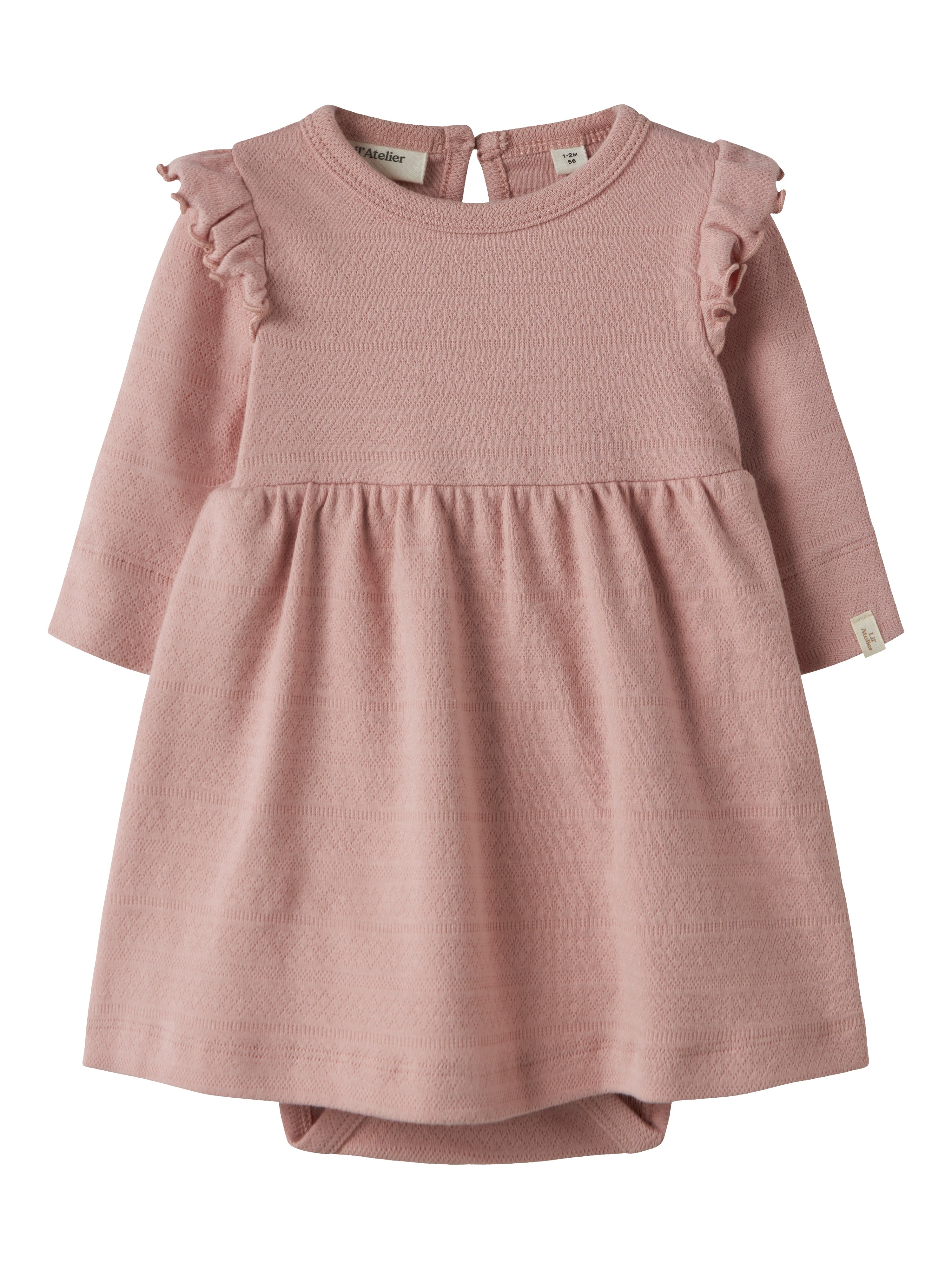 Lil Atelier Dimia Ls Body Dress Misty Rose 56 Cm
