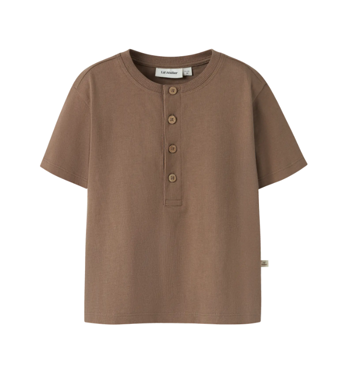 Lil Atelier Dolan Ss Loose Top Coca Mocha 92 Cm