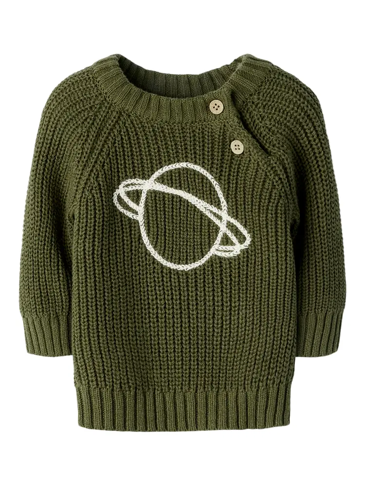 Lil  Atelier Emlen Sweater Winter Moss 80