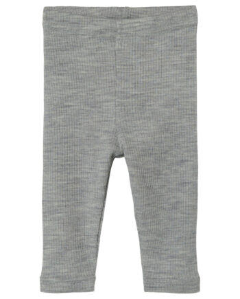 Lil Atelier Fable Wool Leggings Grey Melange 56cm