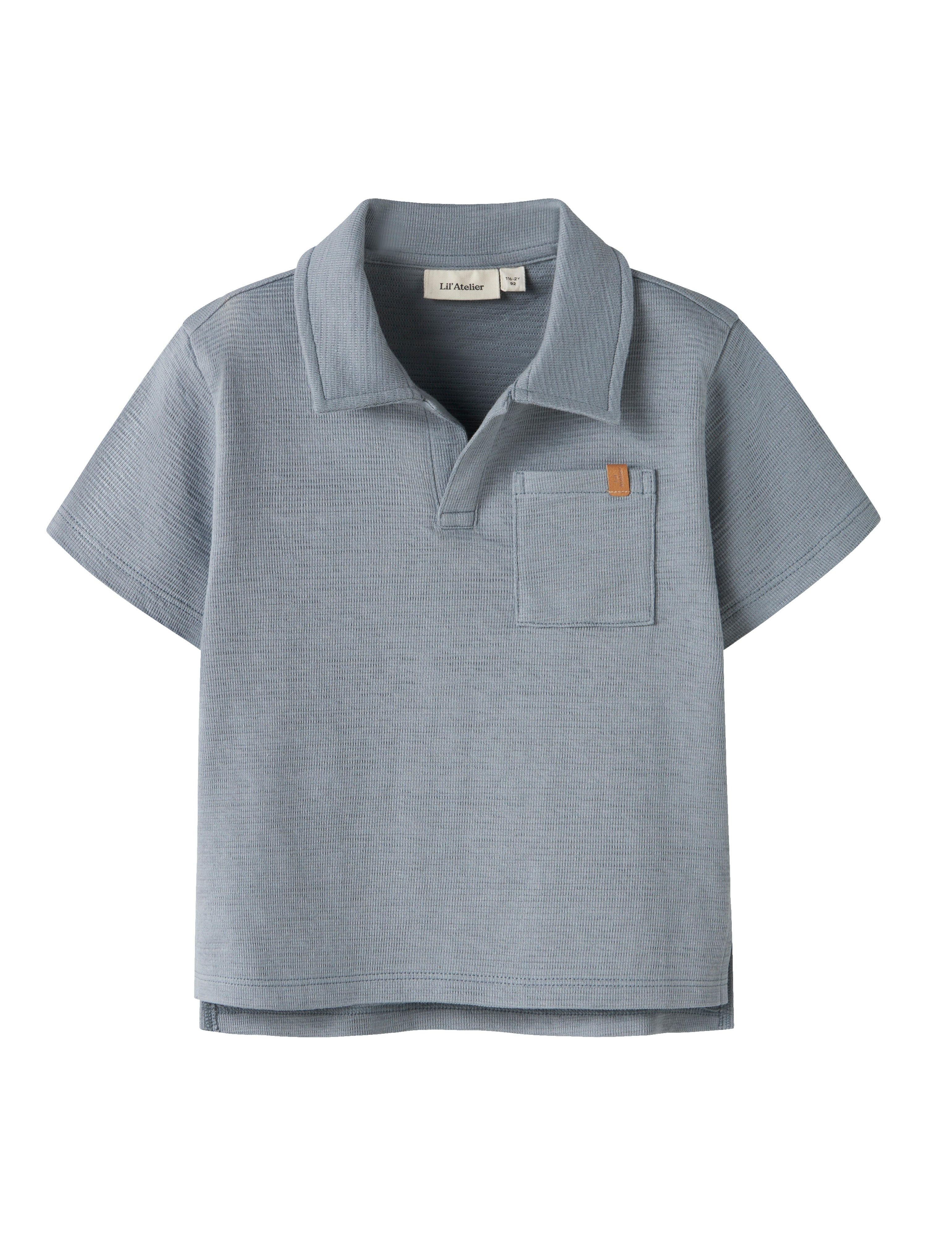 Lil Atelier Falk Ss Loose Polo Top Tradewinds 92 Cm
