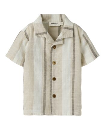 Lil Atelier Fibert Loose Shirt Coconut Milk 68 Cm