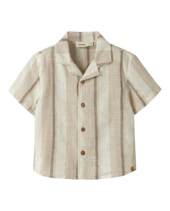 Lil Atelier Fibert Loose Shirt Coconut Milk 92 Cm