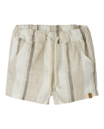 Lil Atelier Fibert Loose Shorts Coconut Milk 68 Cm