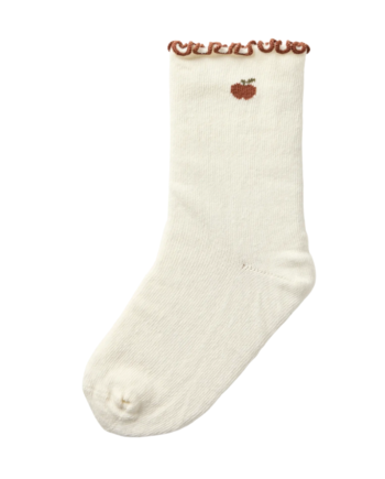 Lil Atelier Fiducia Socks Coconut Milk Apple 19 21