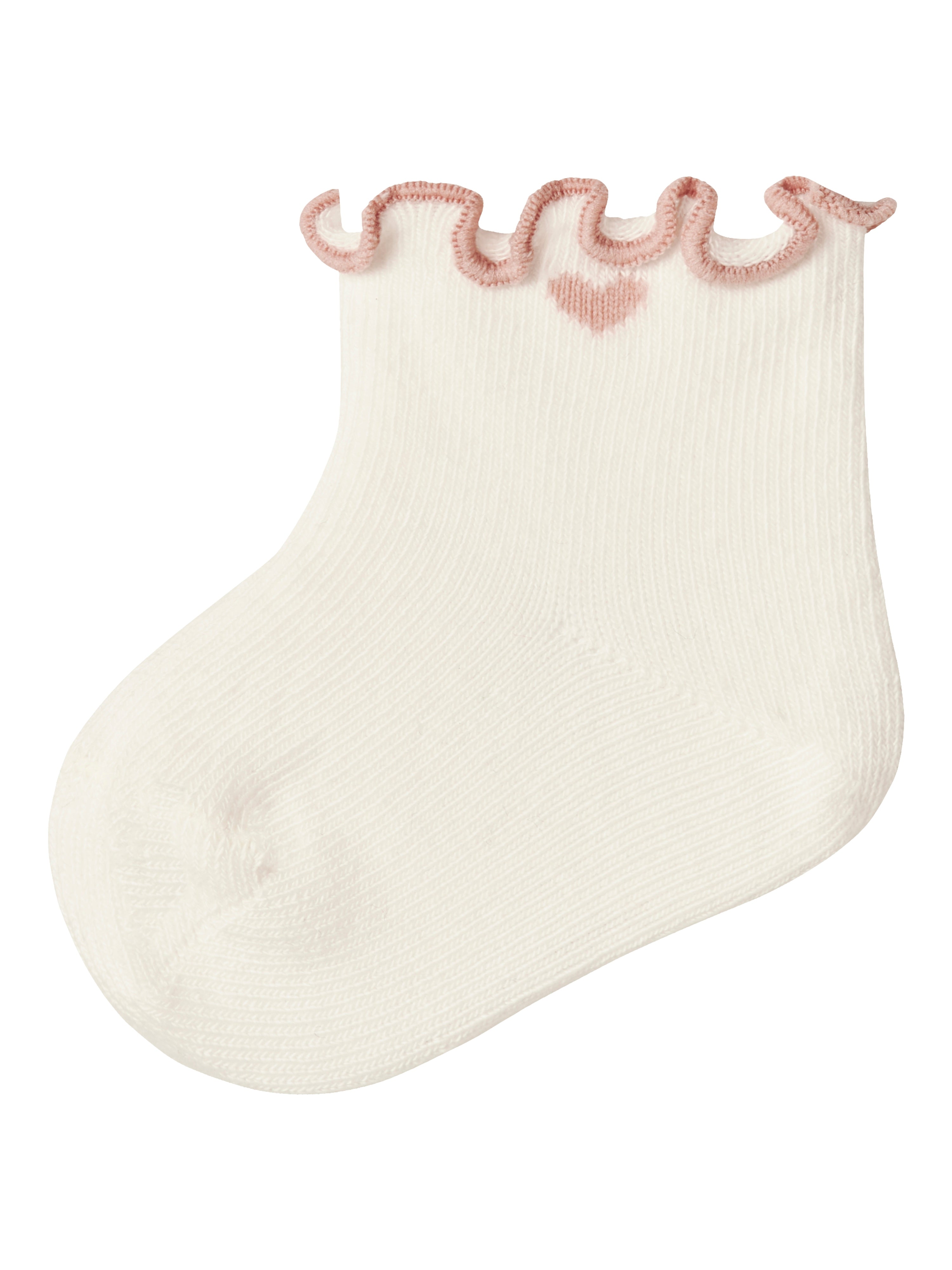 Lil Atelier Fiducia Socks Coconut Milk Misty Rose 50 56