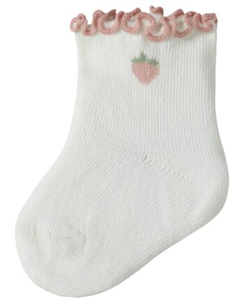 Lil Atelier Fiducia Socks Coconut Milk Strawberry 50 56