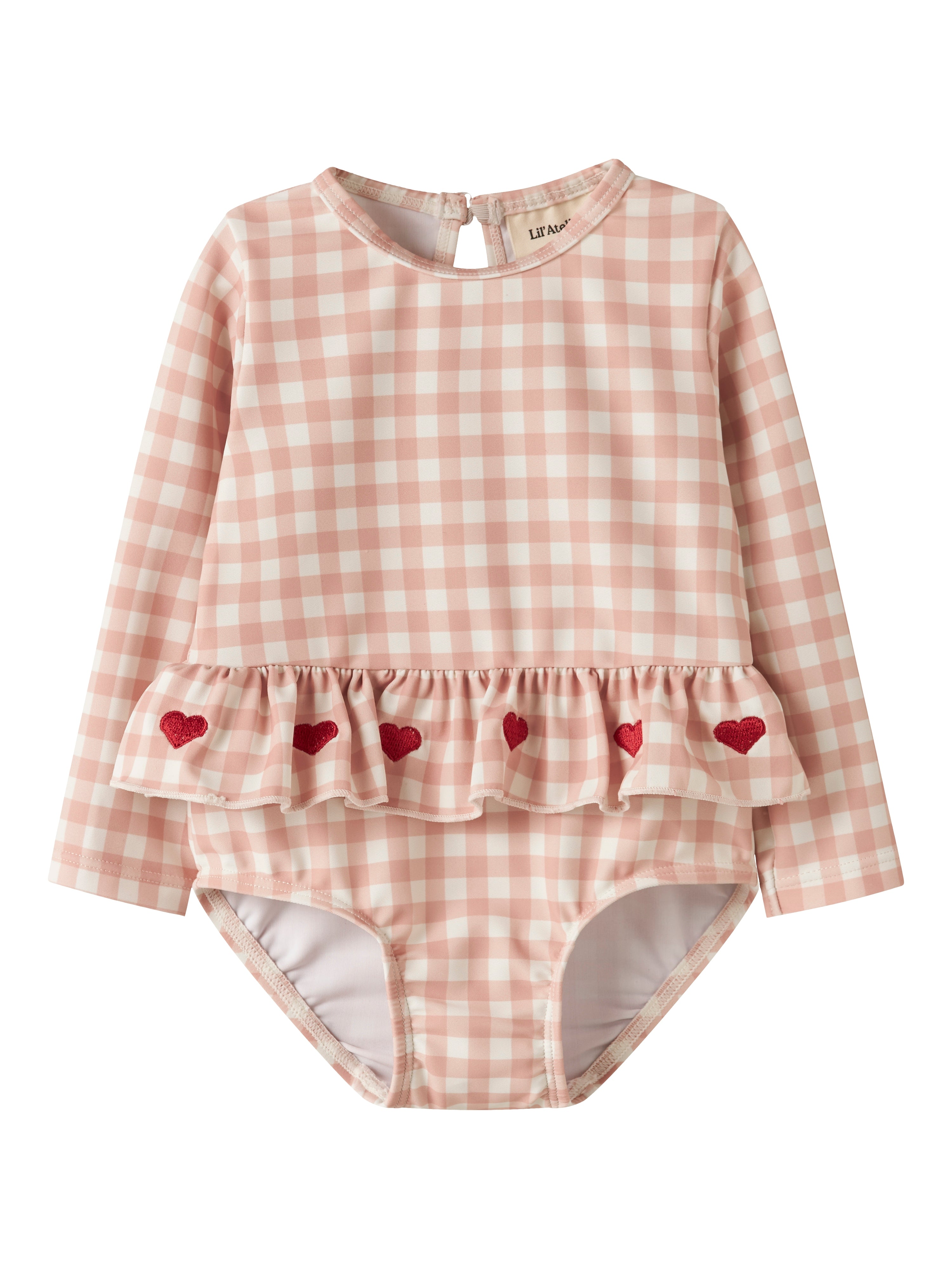 Lil Atelier Finley Ls Swimsuit Misty Rose 62 Cm