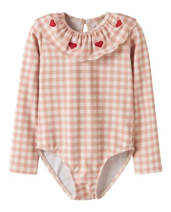 Lil Atelier Finley Ls Swimsuit Misty Rose 92 Cm