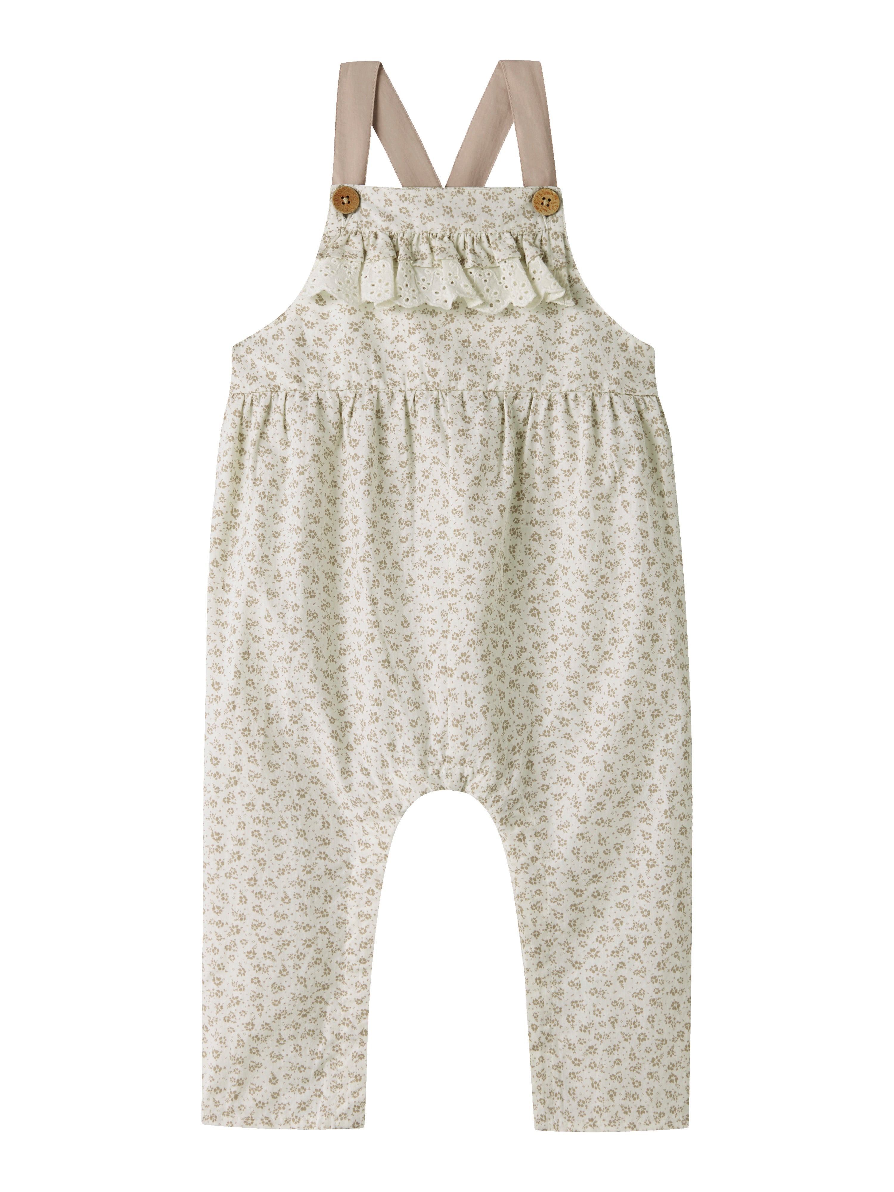 Lil Atelier Fjola Loose Overall Coconut Milk 56 Cm