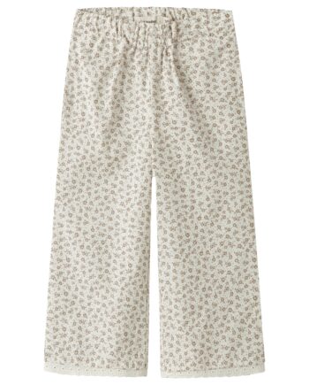 Lil Atelier Fjola Wide Ancle Pants Coconut Milk 92 Cm