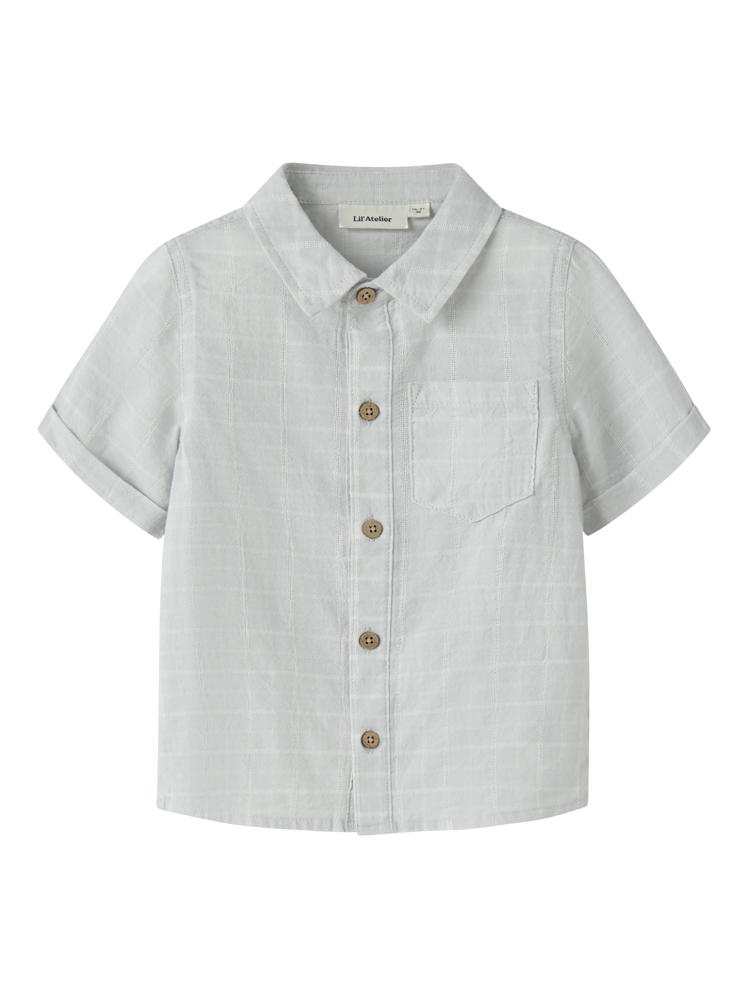 Lil Atelier Florentin Ss Shirt Gray Dawn 92 Cm
