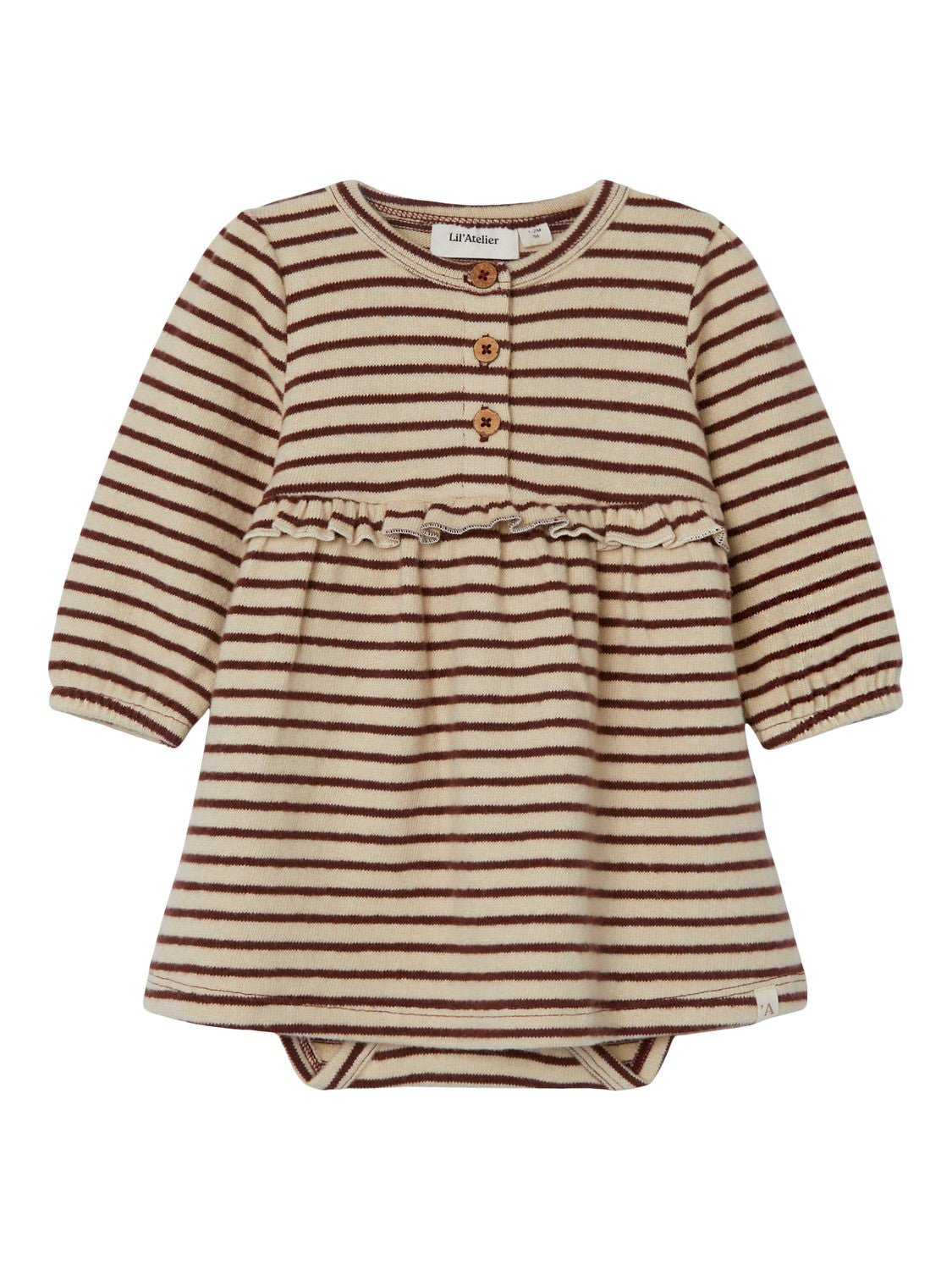 Lil Atelier Fodo Body Kjole Rum Raisin 56 Cm
