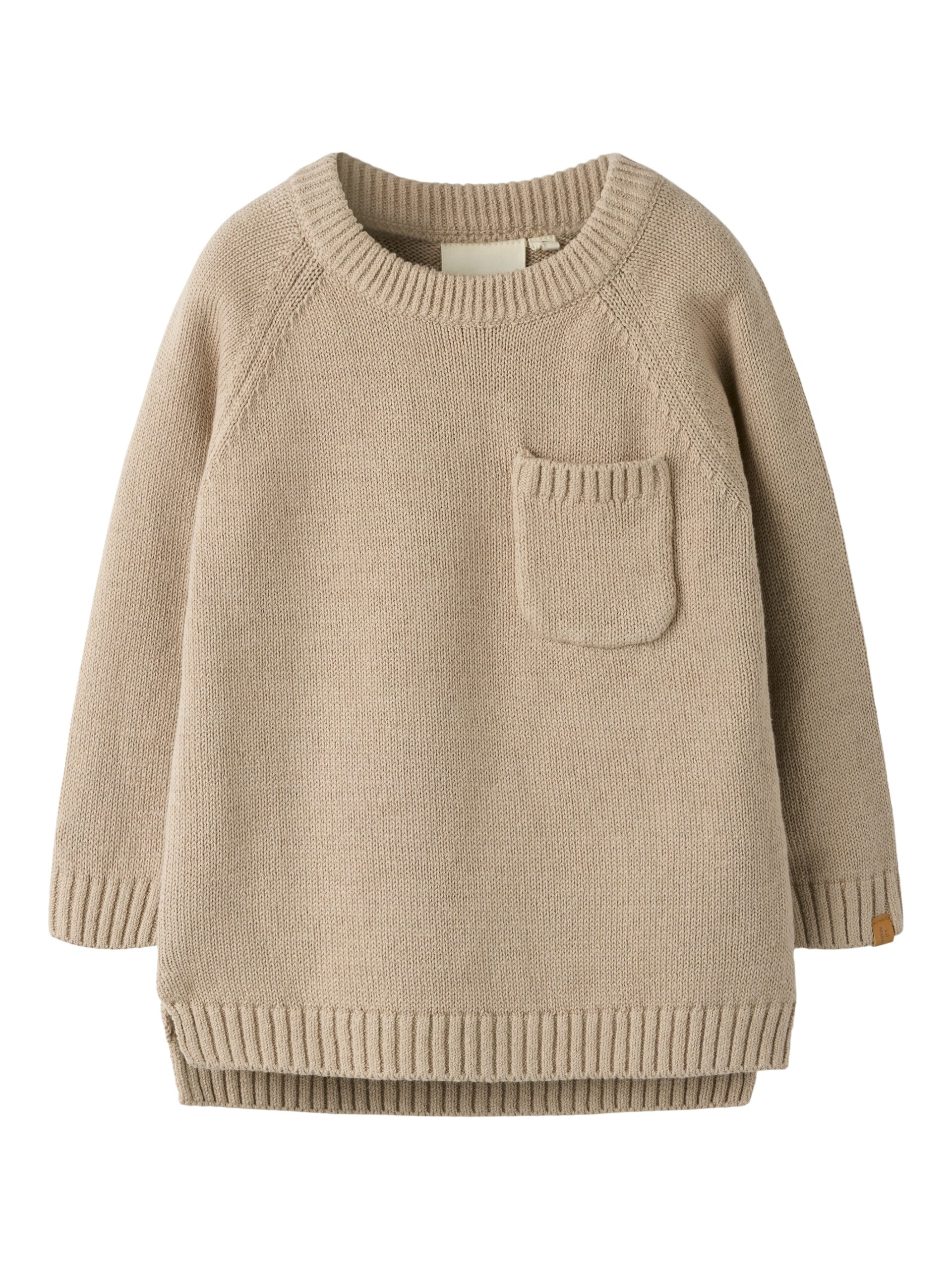 Lil Atelier Fogon Ls Knit Oxford Tan 92 Cm
