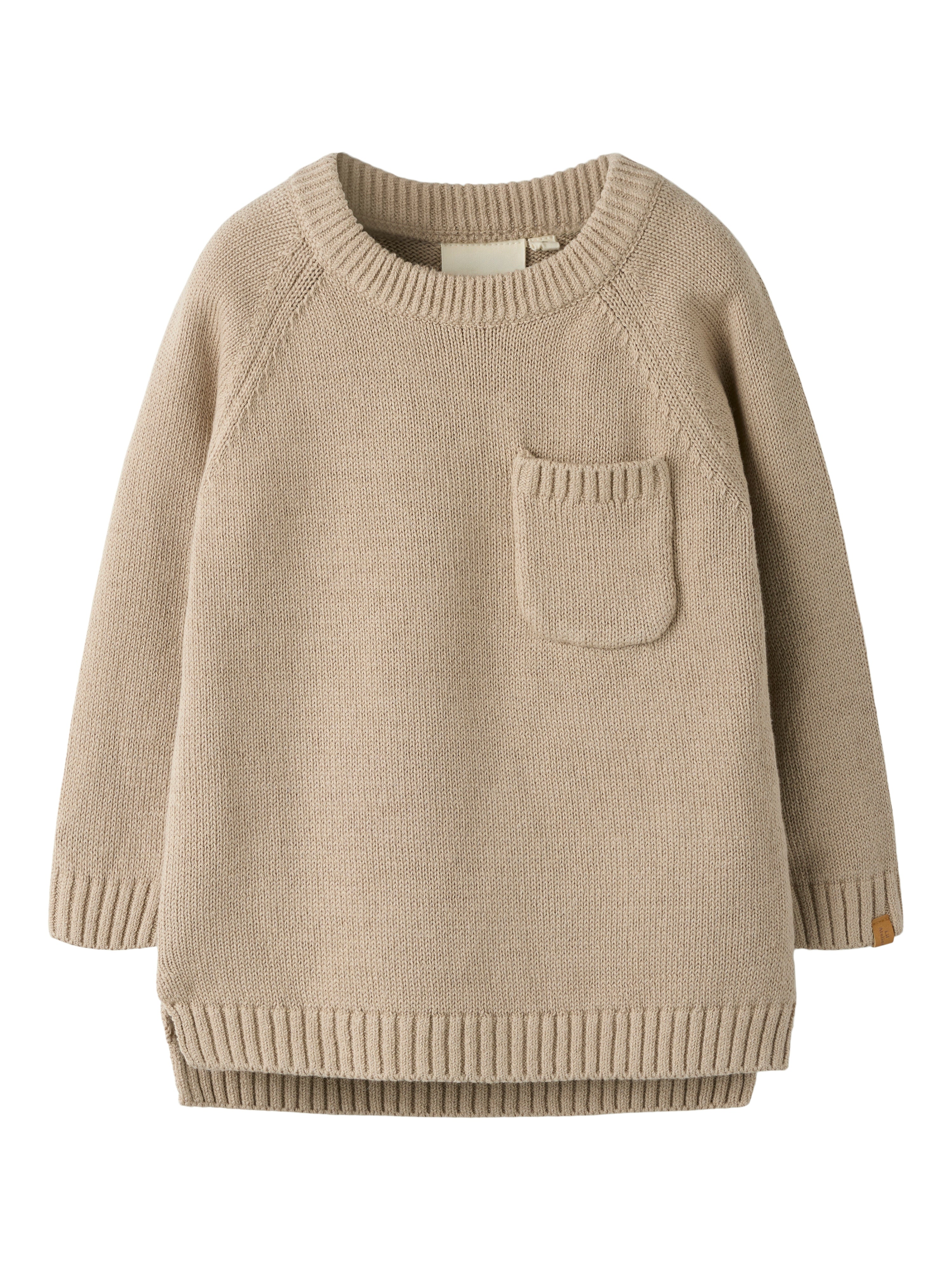 Lil Atelier Fogon Ls Knit Oxford Tan 92 Cm